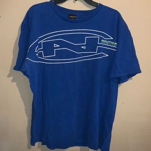 Nautica Mens Xl Reflective Blue Tshirt